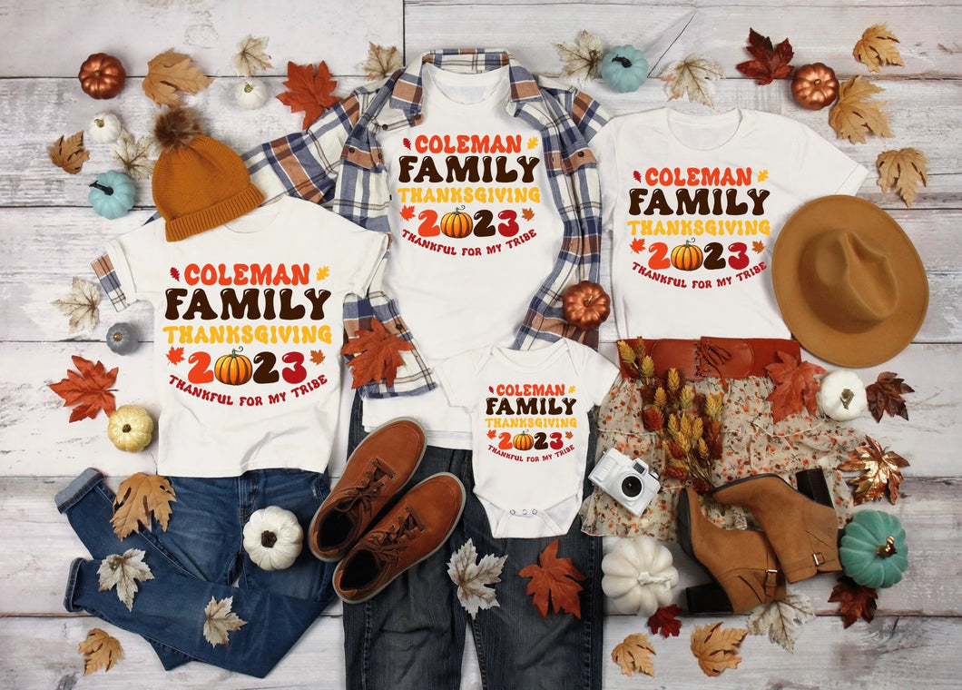 Custom Family Thanksgiving Shirts