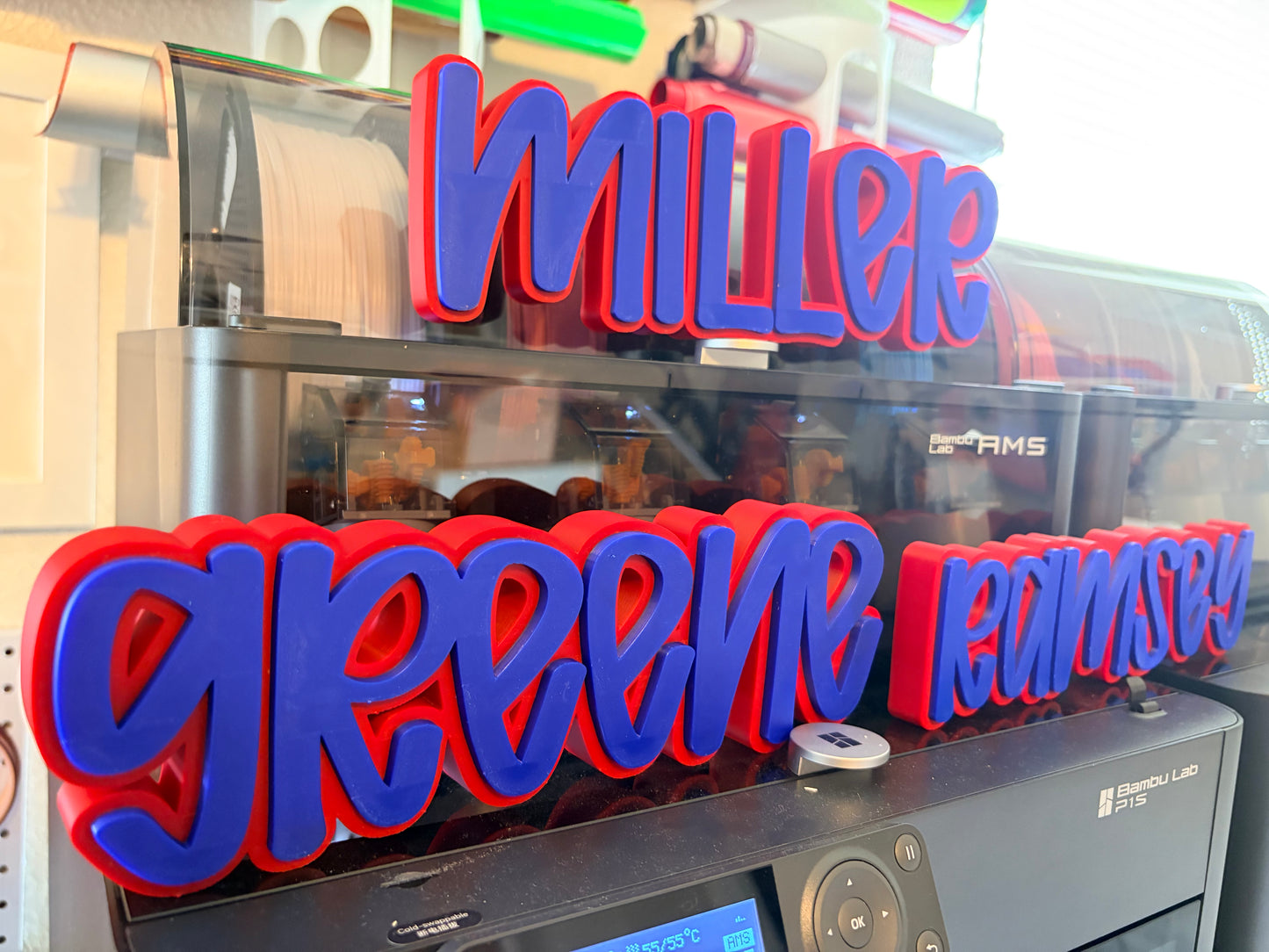 3D Printed Desktop Name Plate
