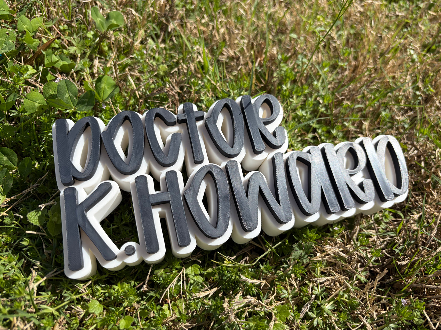 3D Printed Desktop Name Plate