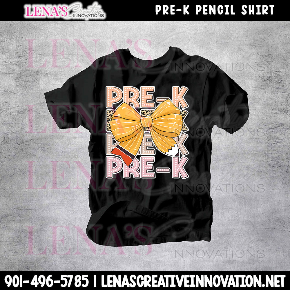 Custom Grade Pencil Bow Shirt