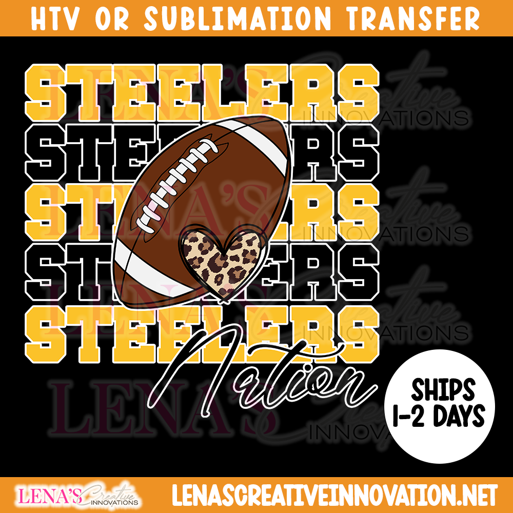 Steelers Nation HTV/Sublimation Transfer