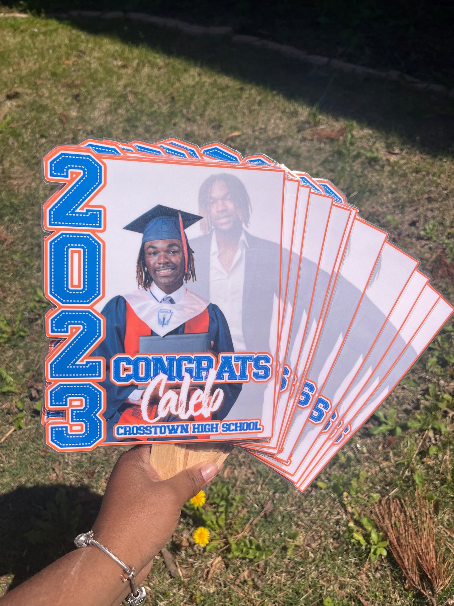Custom Graduation Hand Fans