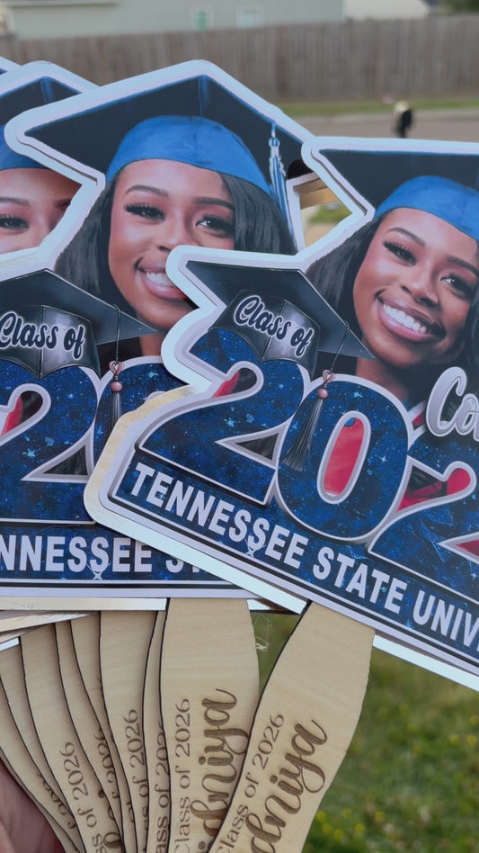 Custom Graduation Hand Fans