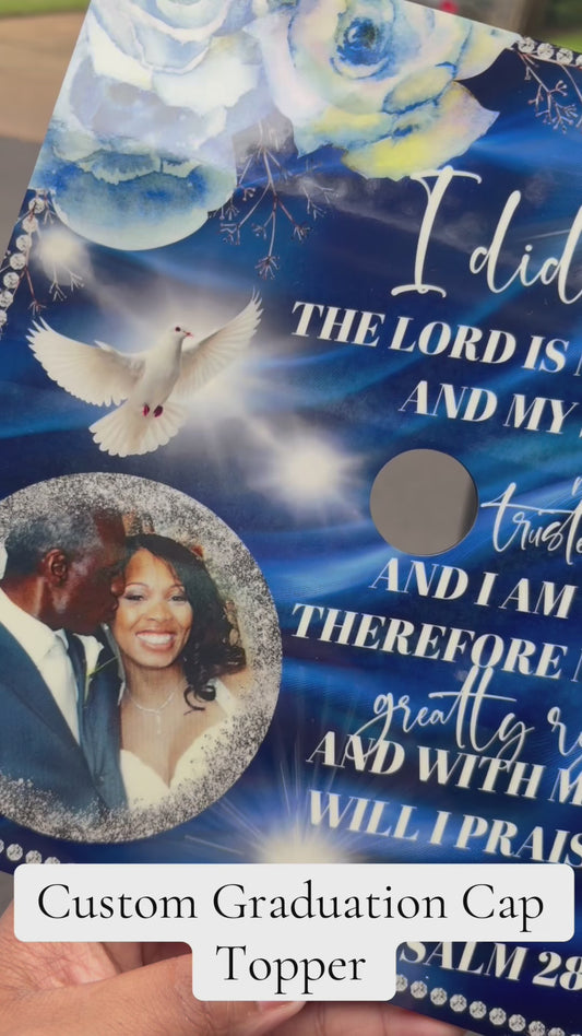 Custom Sublimation Graduation Cap Topper