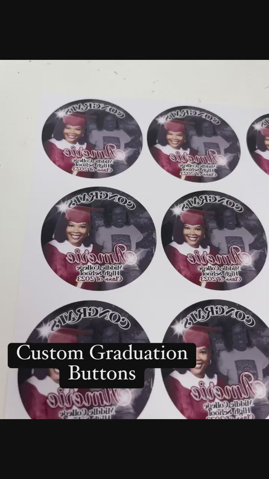 Custom Graduate Button