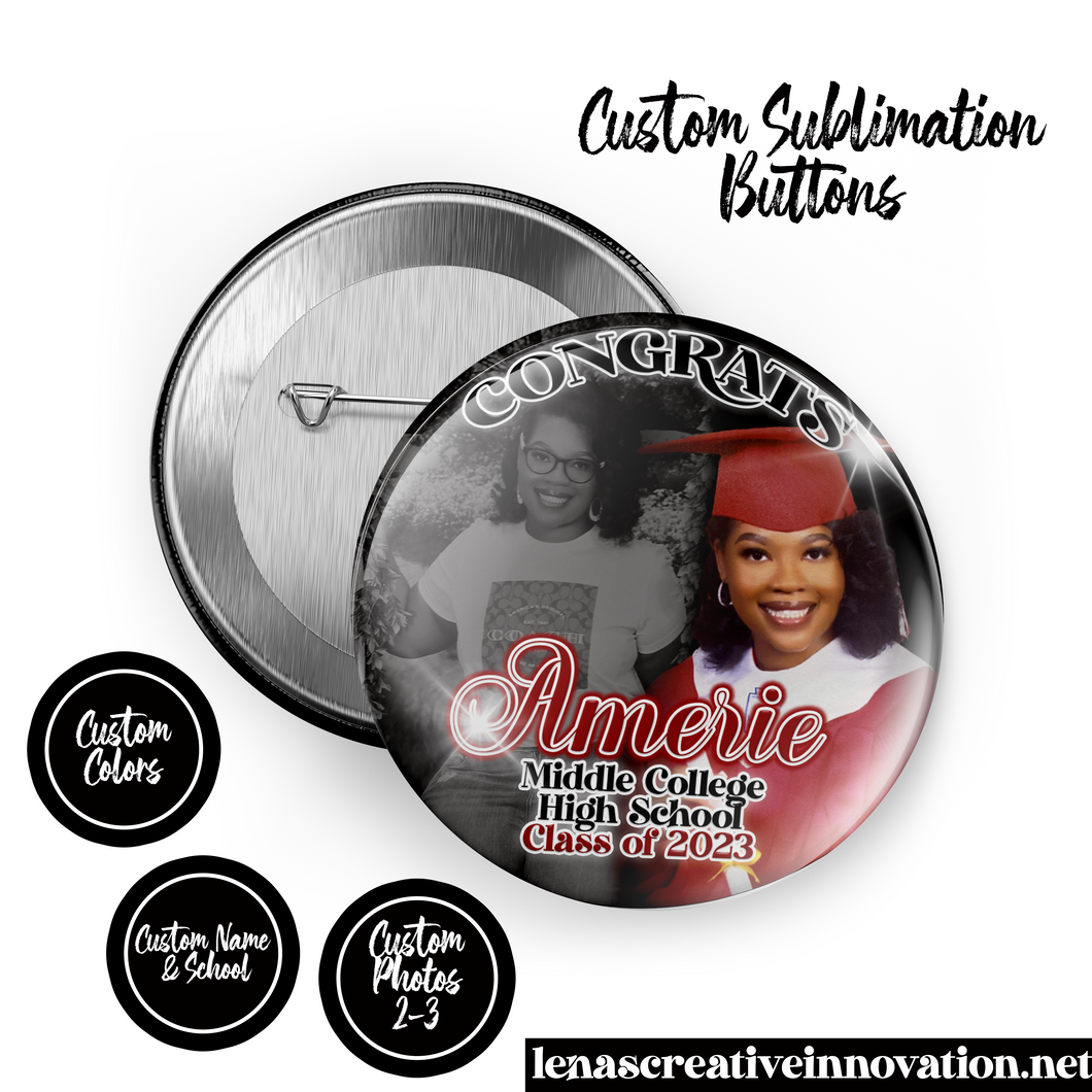 Custom Graduate Button