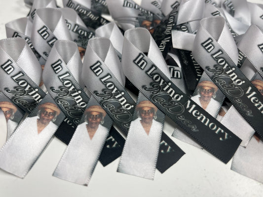 Custom Memorial Ribbons & Buttons