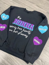 Load image into Gallery viewer, Custom Title Heart Sweatshirt
