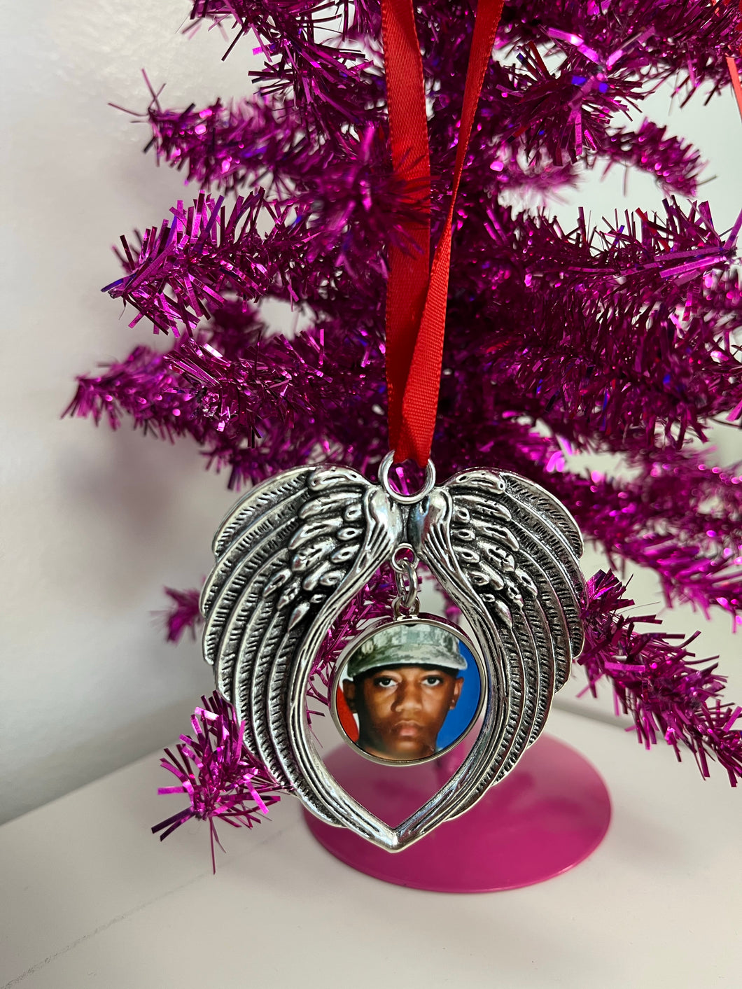 Custom Photo Wing Ornament